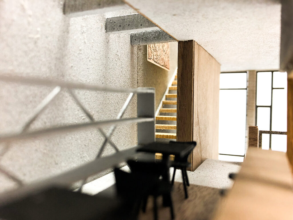 Coffee house architectural context site model 