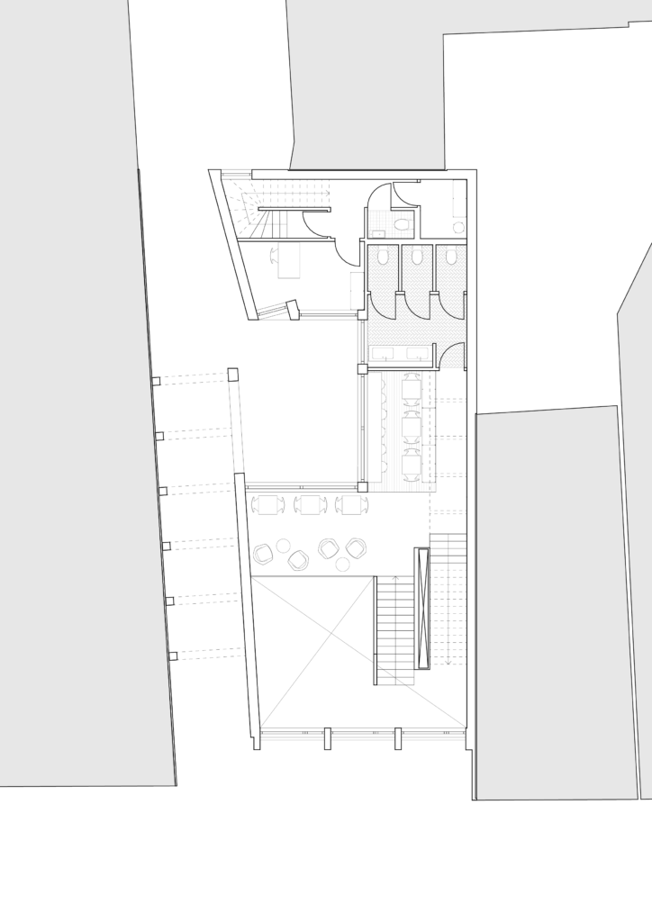 Coffee house plan first floor