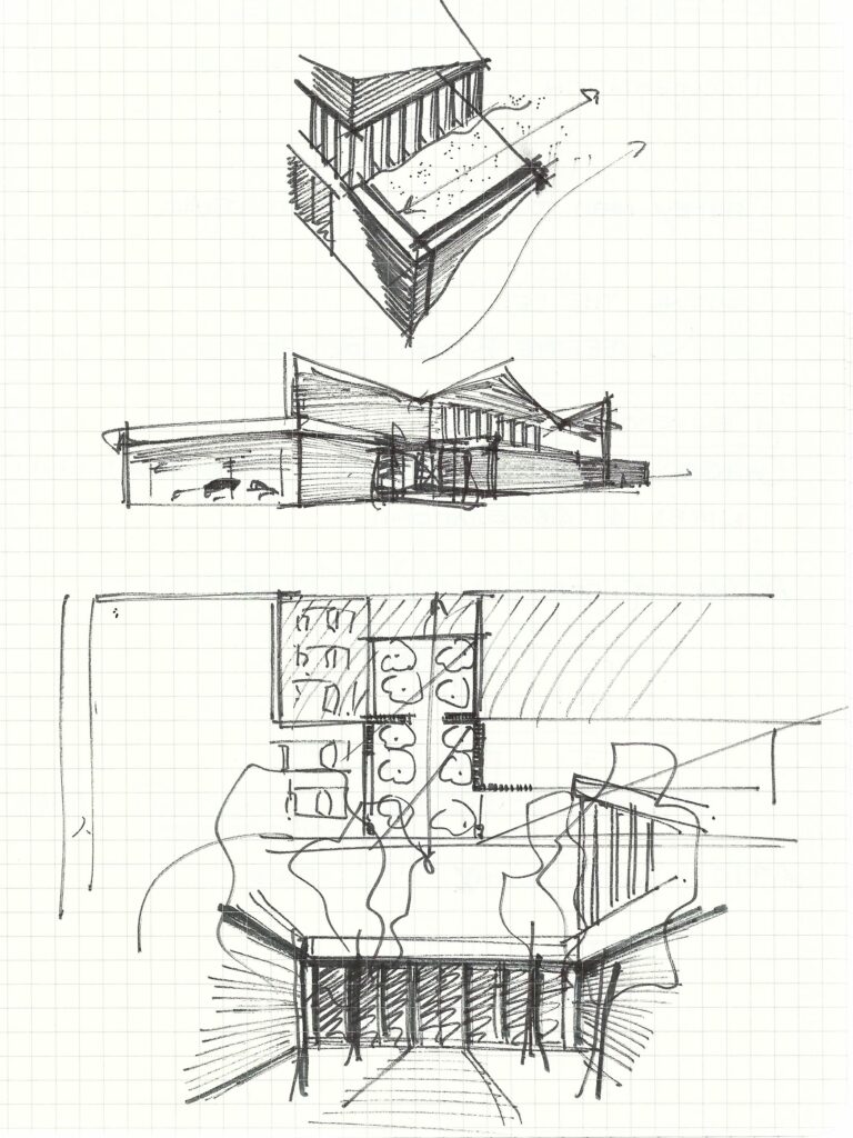 Vermont, Birdseye, Rural, Architecture, Architectuur, Sketch, Maquette, Architectural Model, Mees Wijnants